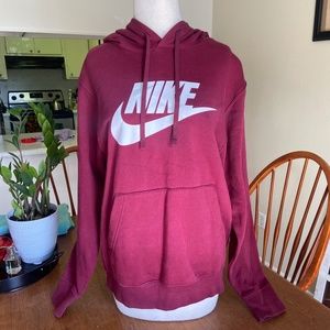 Nike Maroon Fleece Hoodie